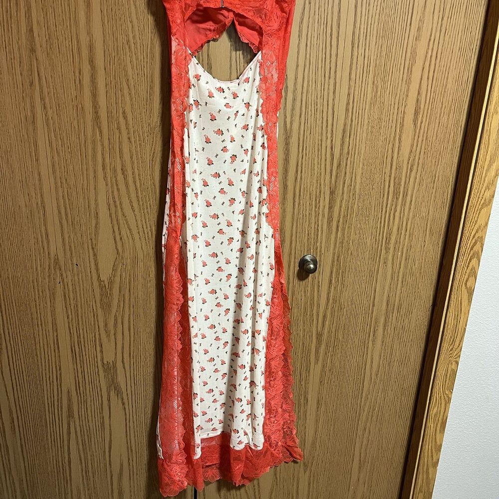 NWT Free People Suddenly Fine Maxi Slip Dress Women’s Small Red - Picture 8 of 8